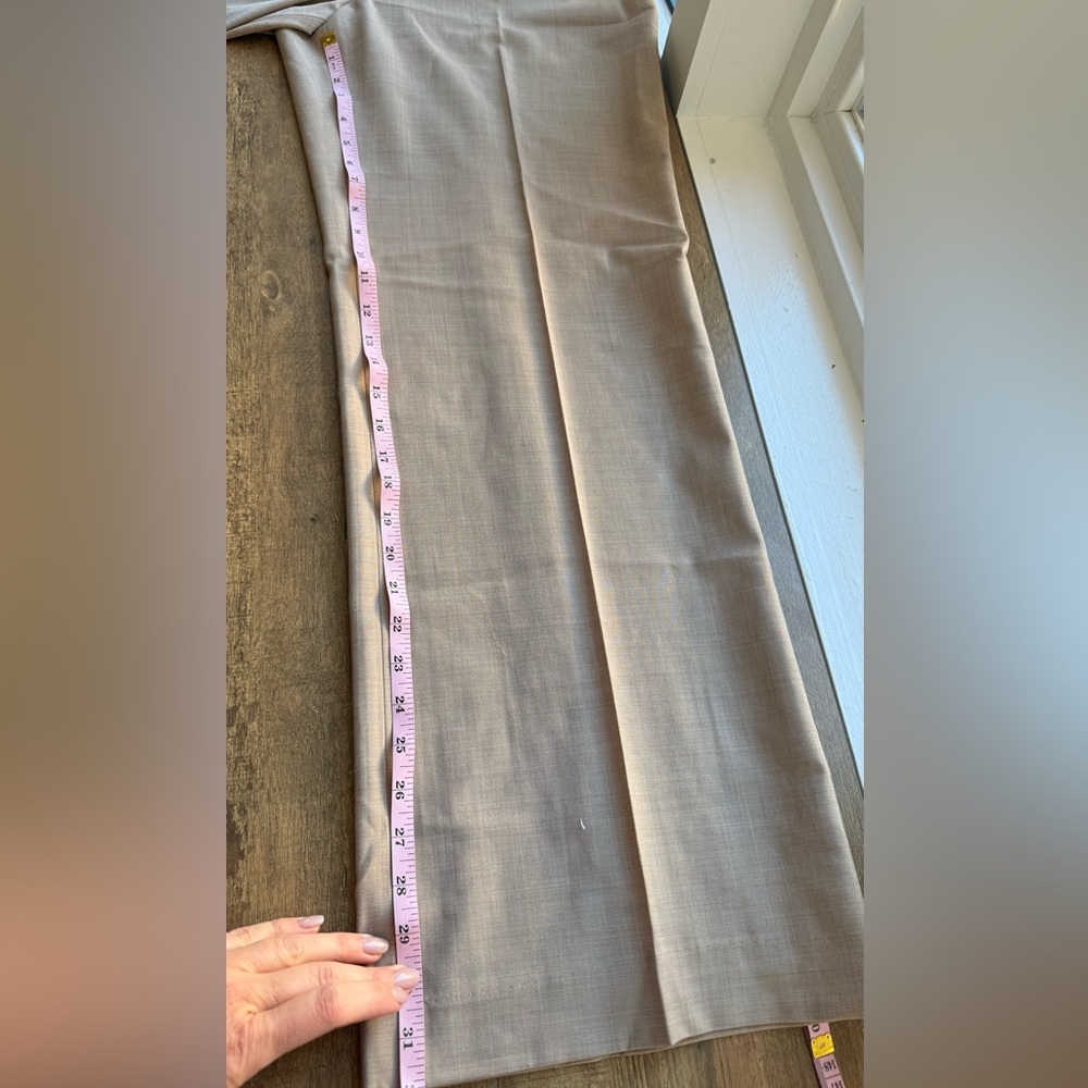 Talbots NWT Women’s Beige Wide-Leg Trousers Size 12 - Picture 7 of 8